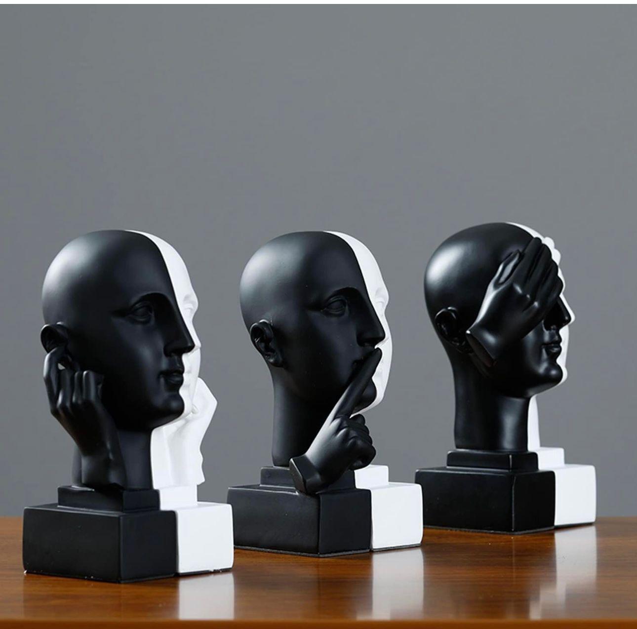 HUMAN FACE BOOKEND